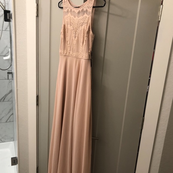LULUs brand new Blush Lace Maxi dress - Picture 9 of 11